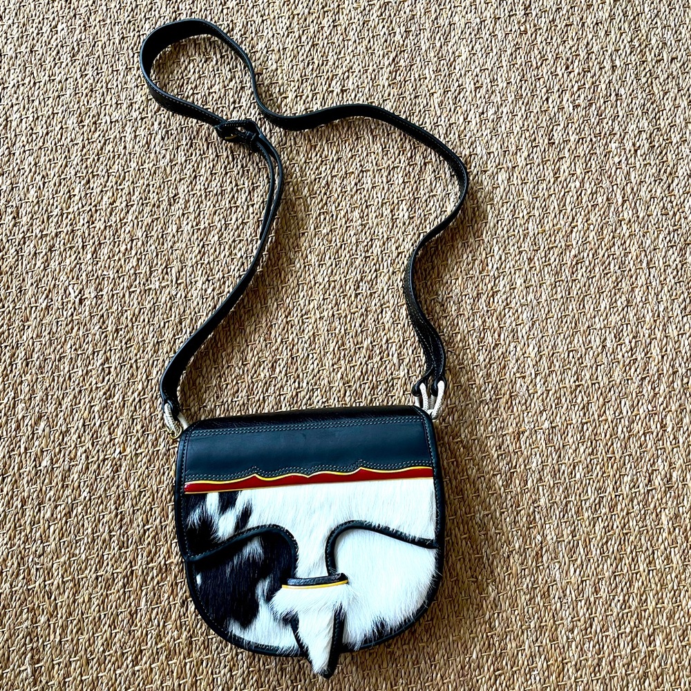 TORY BURCH. 2016 Calf Hair Saddle Bag. Original tag included.